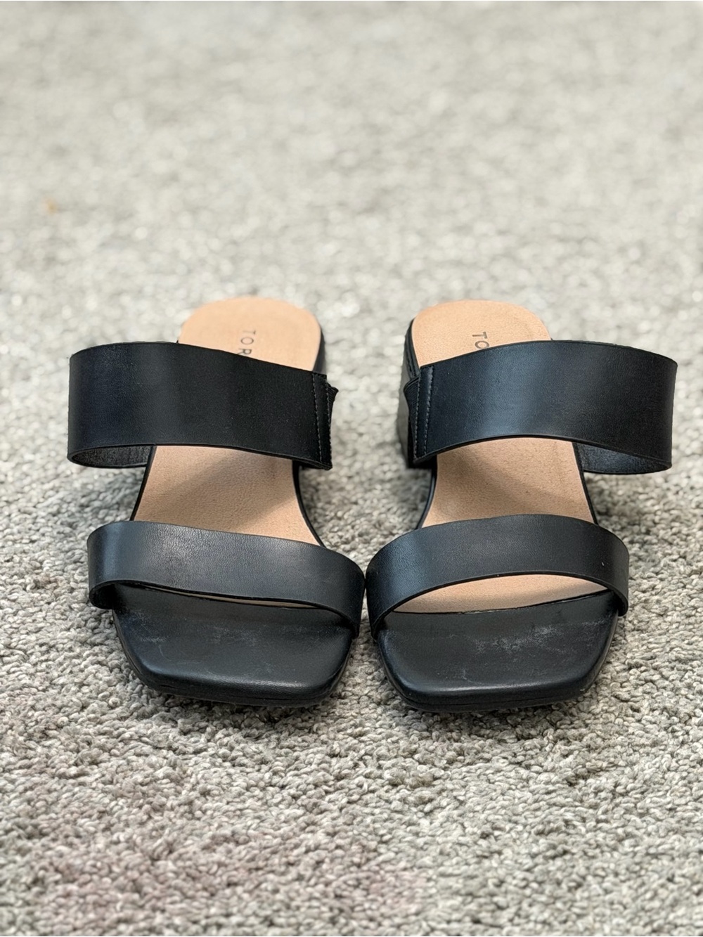 Torrid Black Double-Strap Women's Slide Sandals